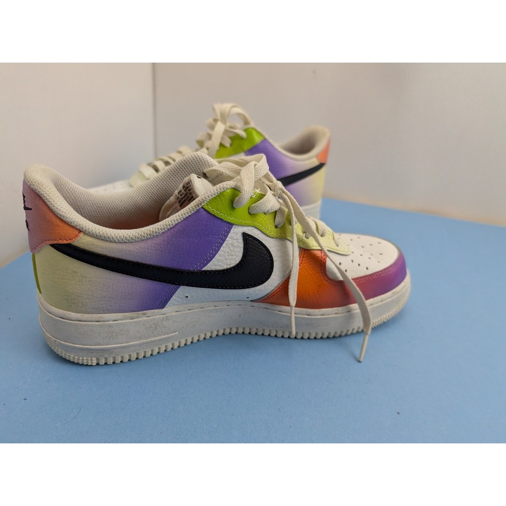Nike Air Force 1 Low Shoes Womens Size 11 Multicolor Gradient Leather FD0801-100 - Picture 9 of 16